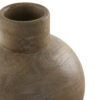 Ronde vaas hout bruin