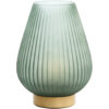 Tafellamp glas donkergroen met goud