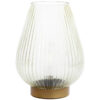 Tafellamp glas lichtgroen met goud