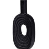 Zwart ornament smal rond metaal