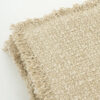 beige plaid geweven polyester katoen met ruffels