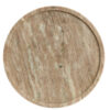 rond dienblad marmer bruin