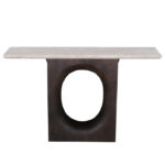 sidetable hout steen organische vorm