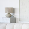 tafellamp beige metaal touw scandinavisch