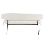 Beige eetkamerbank polyester