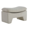 Beige poef van textiel