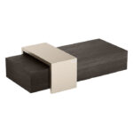 Blok salontafel bruin hout