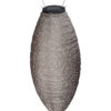 Lantaarn printje plastic beige zonne-energie
