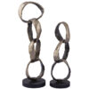 Metaal aluminium goud ornament