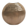 Metalen vaas goud ovaal