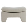 Poef beige textiel rechthoek