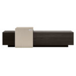 Salontafel blok hout eiken bruin