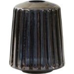 Smoke glas vaas grijs