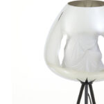 Smoked glas grijs vloerlamp