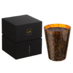 Geurkaars bruin sandalwood in mooie verpakking