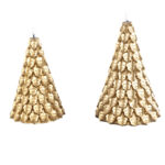 Kerstboom goud led kaars