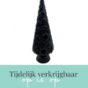 Kerstboom ornament grijs glas