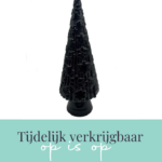 Kerstboom ornament grijs glas