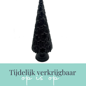 Kerstboom ornament grijs glas