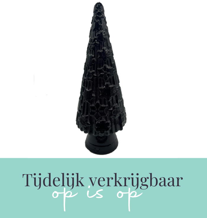 Kerstboom ornament grijs glas