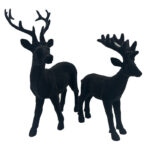 Twee rendier grijs ornamenten