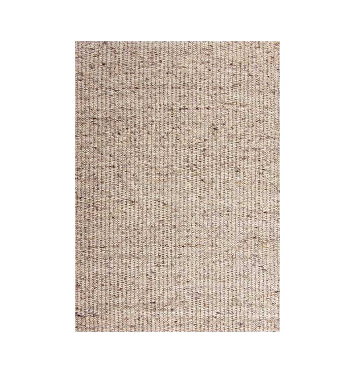 Vloerkleed wol gemêleerde beige en bruintinten