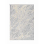Vloerkleed zilver patroon viscose stof polyester glanzend