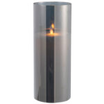 ledlamp blinkend glas grijs