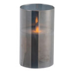 ledlamp blinkend glas grijs klein