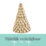 Led kaars kerstboom organisch goud