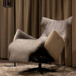 Stoffen fauteuil verstelbaar
