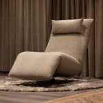Verstelbaar stoffen fauteuil