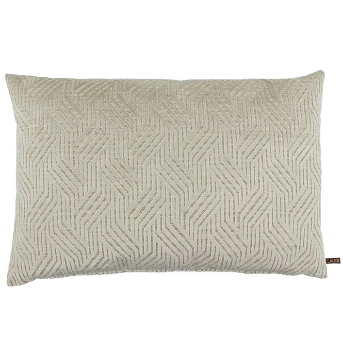 Claudi sierkussen off white met patroon