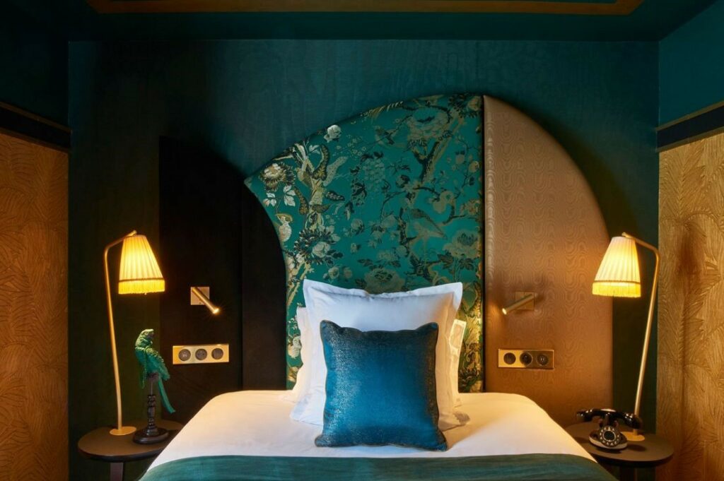 donkerblauw romantische slaapkamer sfeervol