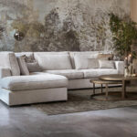 Annabelle hoekbank stof beige