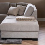 Liggedeelte hoekbank grijs