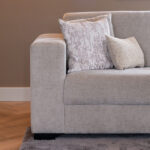 Strakke grijze hoekbank