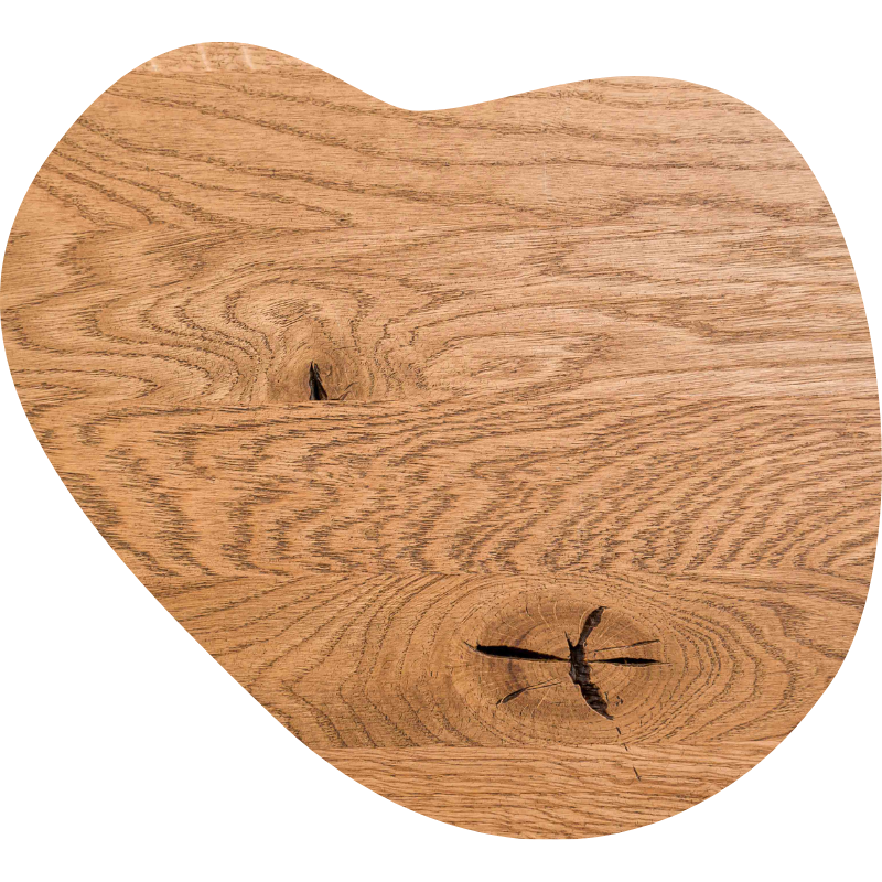 houten tafelblad gepatineerd