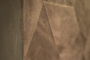 wandbekleding leer