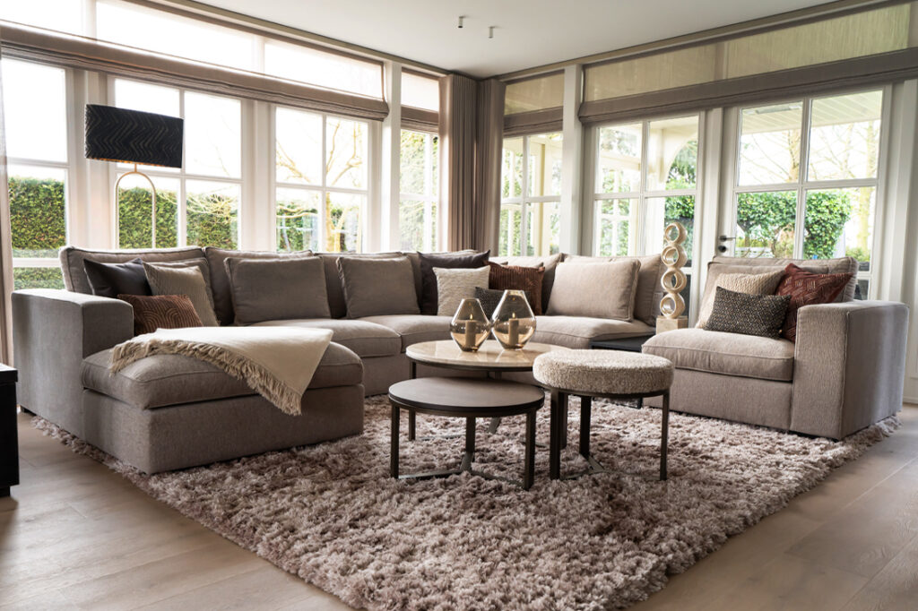 Leefhoek Annabelle beige stof lendekussens