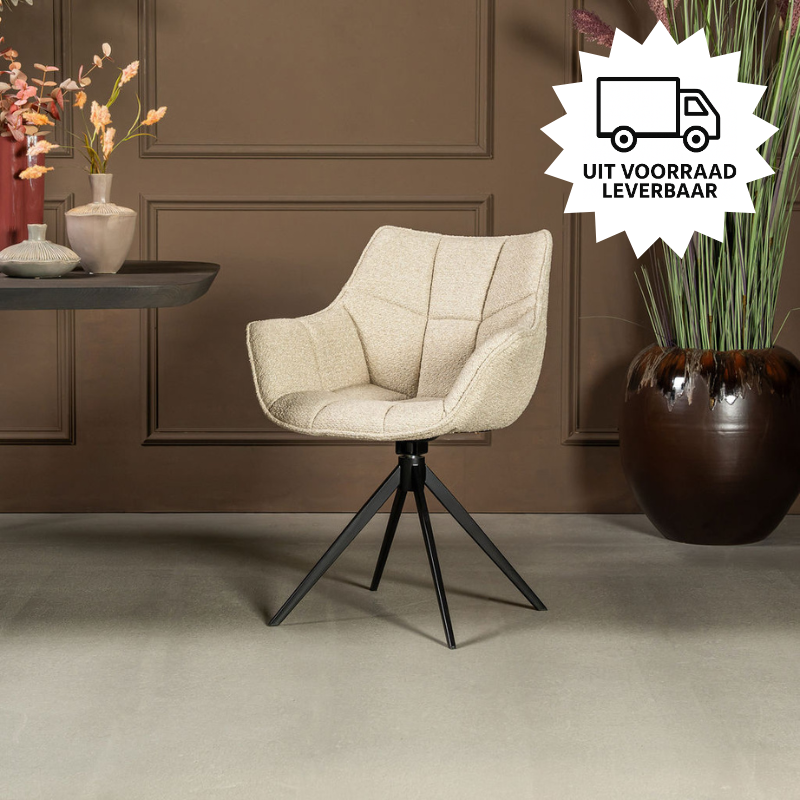 eetkamerstoel uit voorraad leverbaar