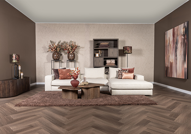 bank beige eva met hoek