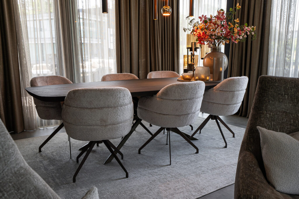 chique eethoek sfeervol