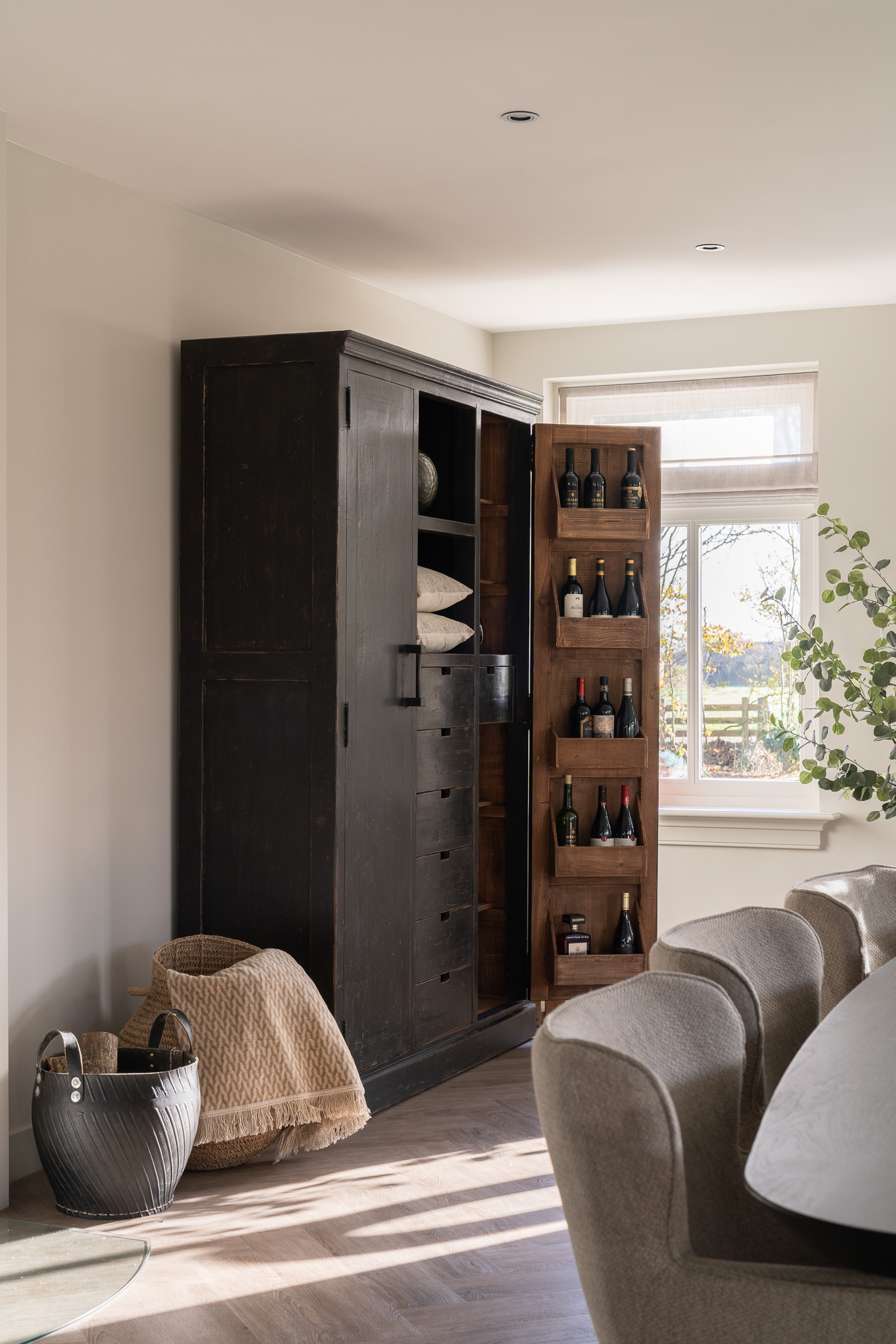 uniek houten kast