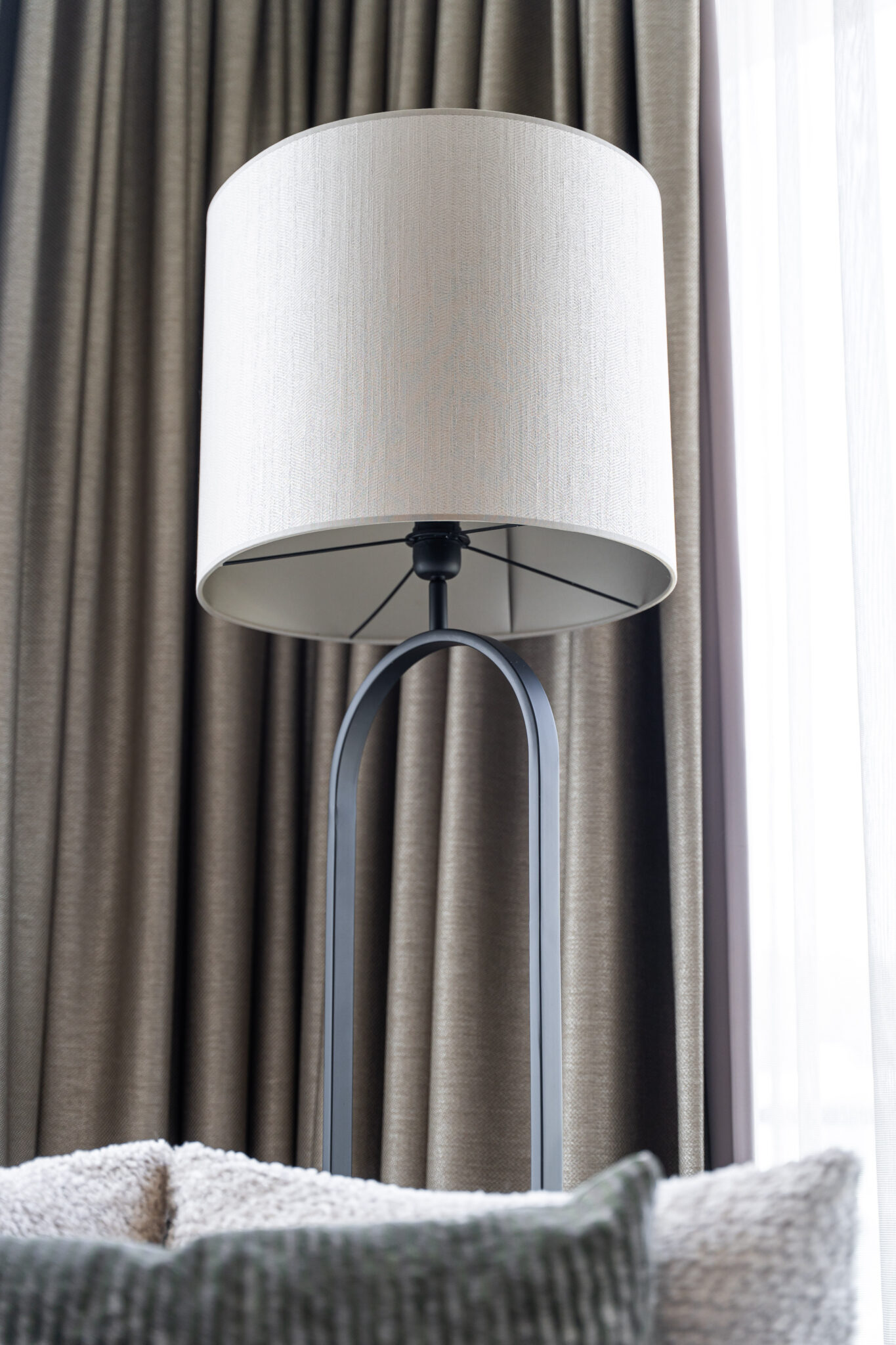 vloerlamp witte lampenkap