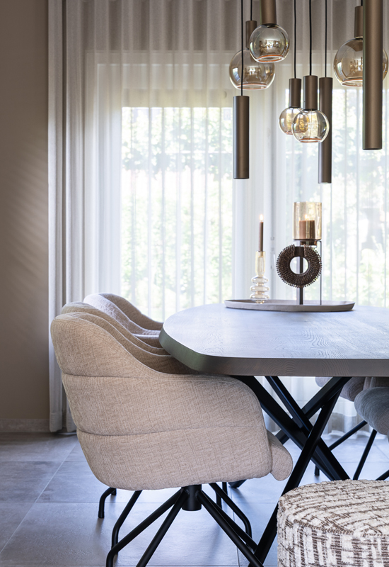 Gezellige en sfeervolle eethoek