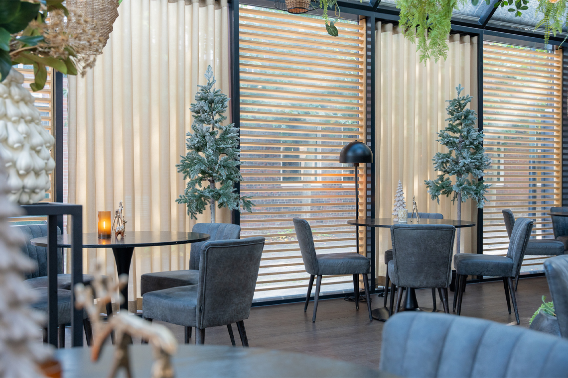 Restaurant afstyling kerstsfeer