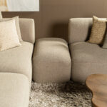 Bank beige grijs tussenstuk