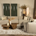 Grijs beige hoekbank elementen