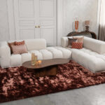 Hoekbank blok beige stof